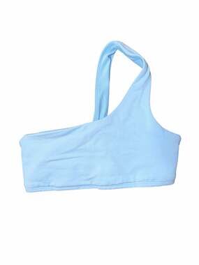 ALO Yoga airlift one shoulder sports bra in blue skies size XS